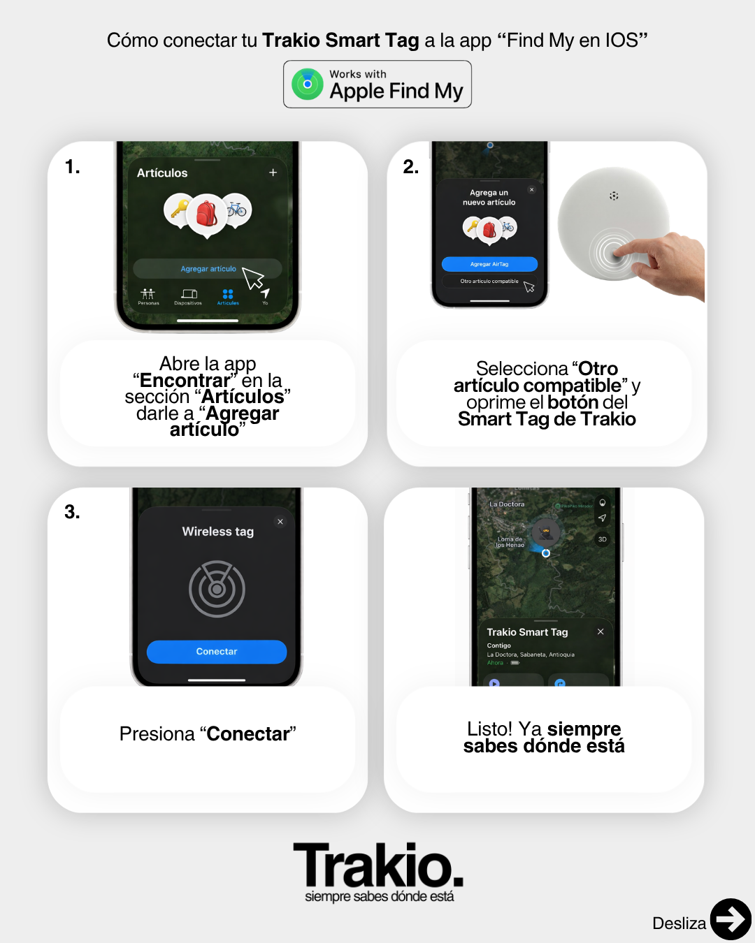 Trakio Smart Tag – Localizador Inteligente